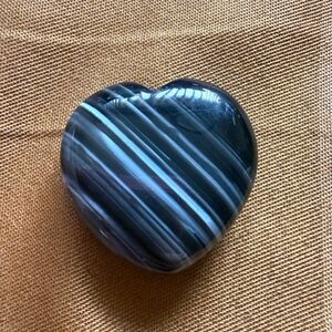 Black Agate Heart #1